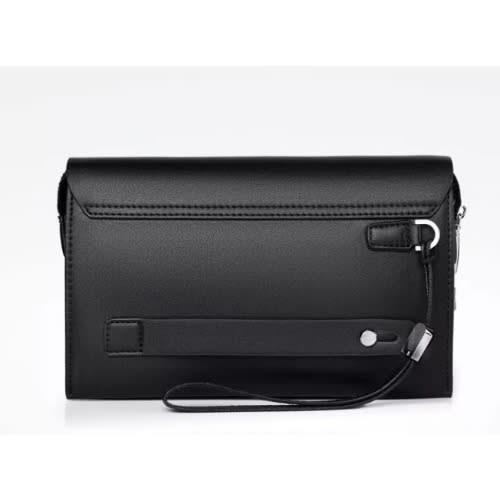 Men's Clutch Leather Purse - Black