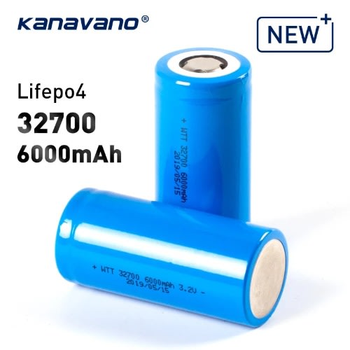 Rechargeable Battery For Led Flashlights Emergency Lights -2 Pieces - 32700 3.2v 6000mah Lifepo4