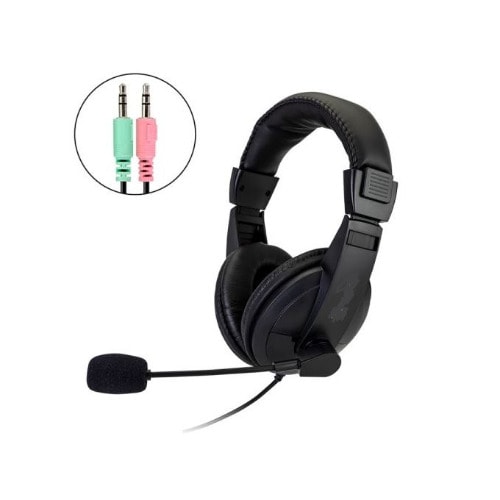 Adjustable Headset With Microphone 3.5mm Plug For Gaming, Pc/laptop