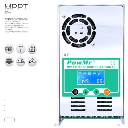Mppt Solar Charge Controller 60a Backlight Lcd 12v 24v 36v 48v Solar Regulator Max 190v
