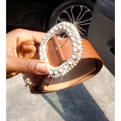 Turkish Bold Rhinestone Bling Belt