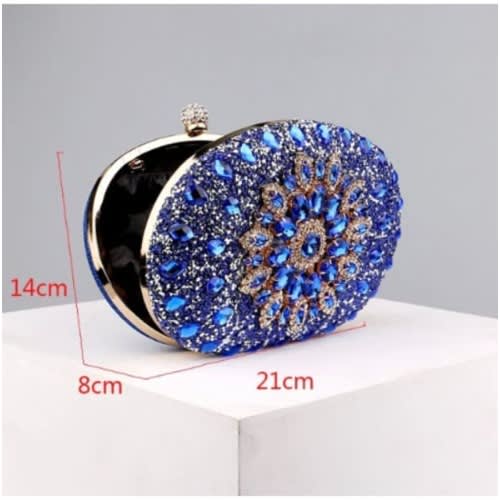 Ladies Clutch Purse - Blue