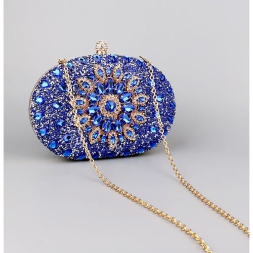 Ladies Clutch Purse - Blue