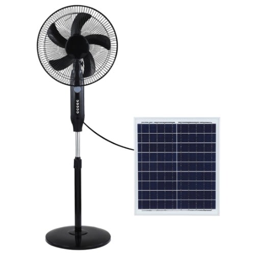 16 Inches Rechargeable Fan With Panel