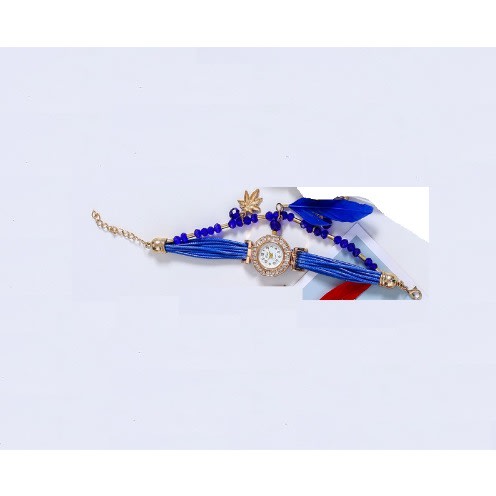 Ladies' Owl Feather Pendant Watch - Blue