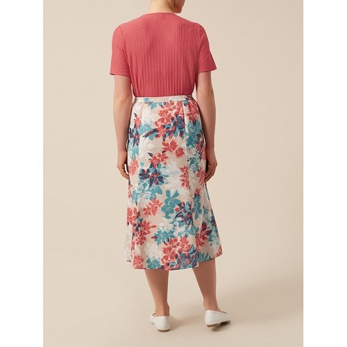 Santorini Floral Print Skirt