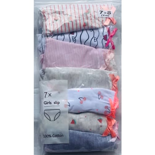 Girls Colored Briefs - 7pcs