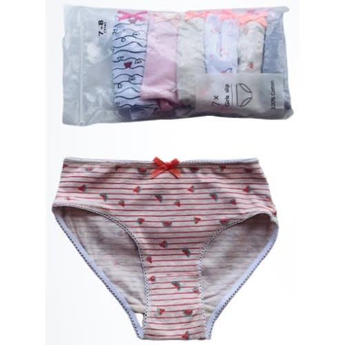 Girls Colored Briefs - 7pcs