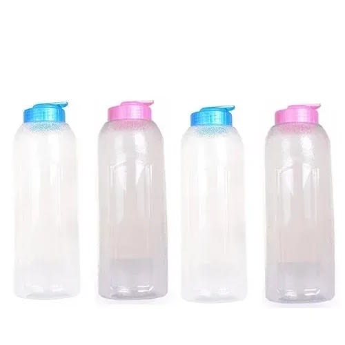 Transparent Water Bottle Set Of 4 - 650ml