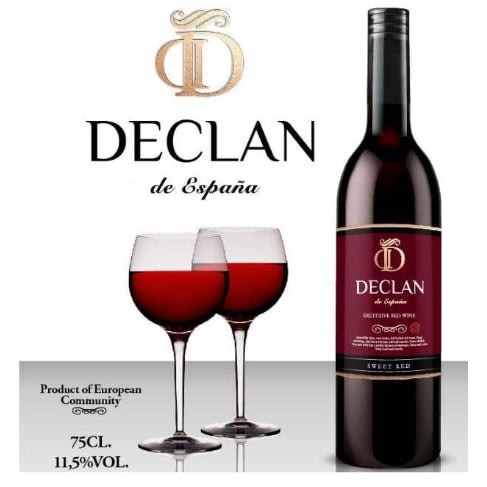 Declan Sweet Red Wine -75cl X6Bottles-  11.5%