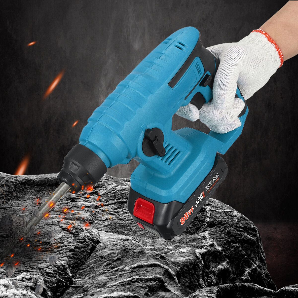 88VF 1800rpm Cordless Brushless Rotary Hammer Drill Fit