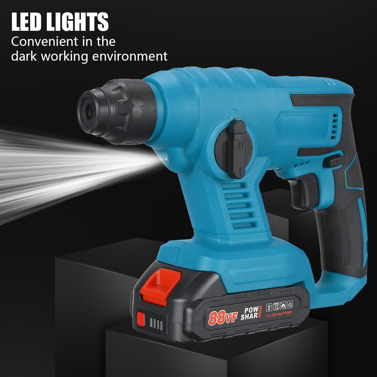 88VF 1800rpm Cordless Brushless Rotary Hammer Drill Fit
