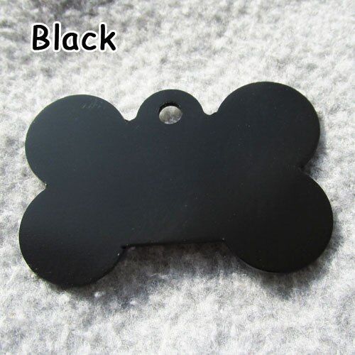 100pcs/lot Bone Shaped Aluminum Alloy Pet Dog ID Tags Blank Pet Tags Wholesale