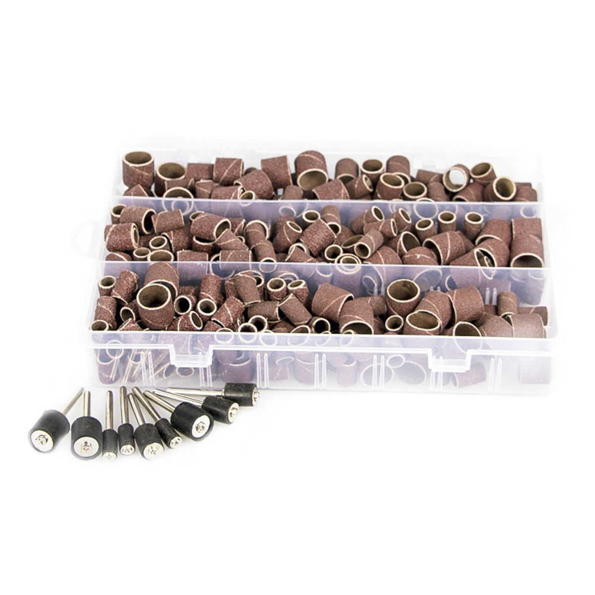 338 PCS Sanding Drum Kit Nail Drill Bits Polished