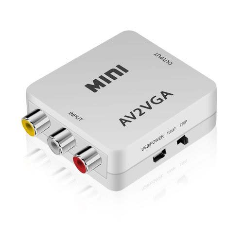 Vga To Av 1080p Converter Box For Hdtv  - Tv - Pc - Dvd And Game