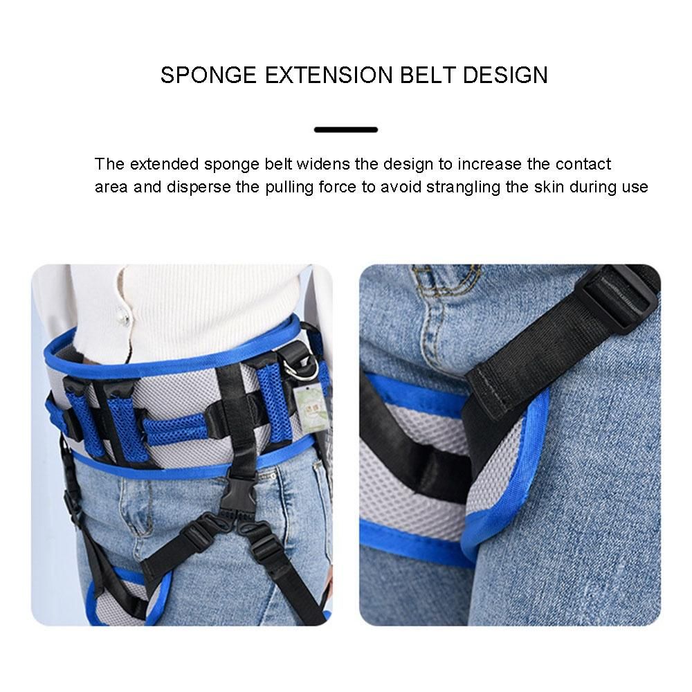 Transfer Belt with Leg Loop Medical Nursing Safety Gait Assist Device for Elder