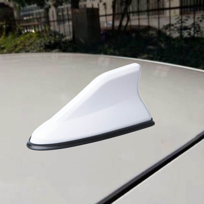 Shark Fin Antenna Universal Car Decoration AM FM Radio Signal White