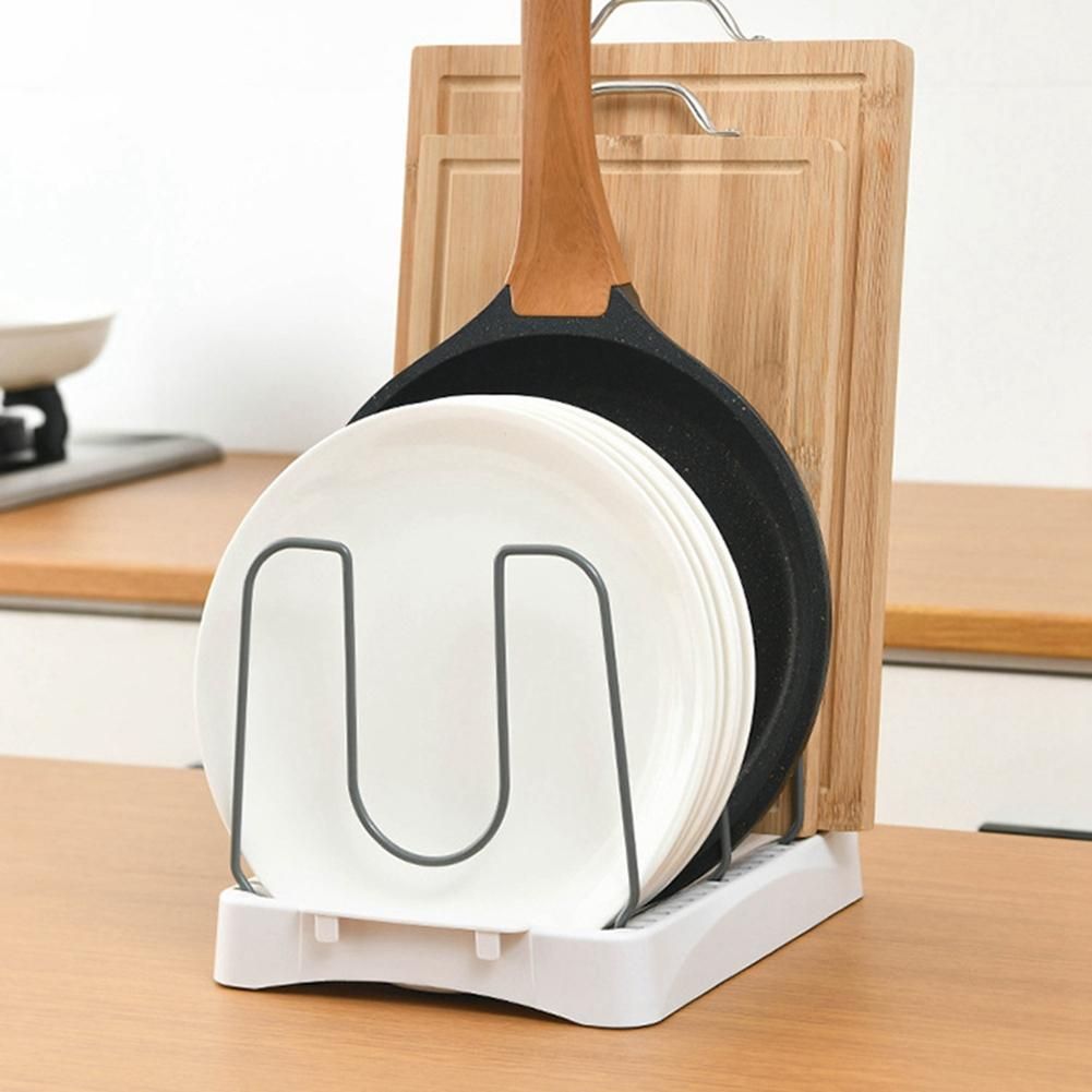 Adjustable Pan Organizer, Cookware Organizer for Lid &