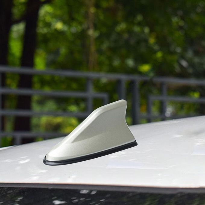 Shark Fin Antenna Universal Car Replacement With Adhesive Base Gold