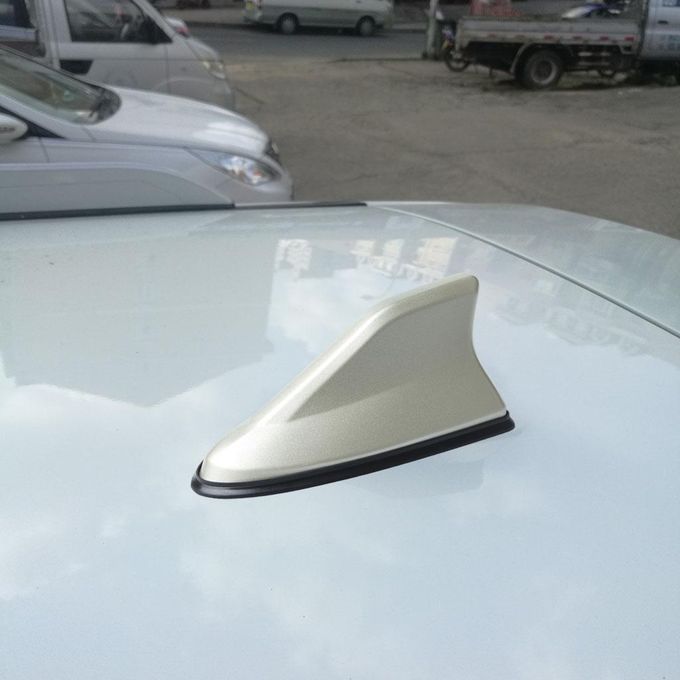 Shark Fin Antenna Universal Car Replacement With Adhesive Base Gold