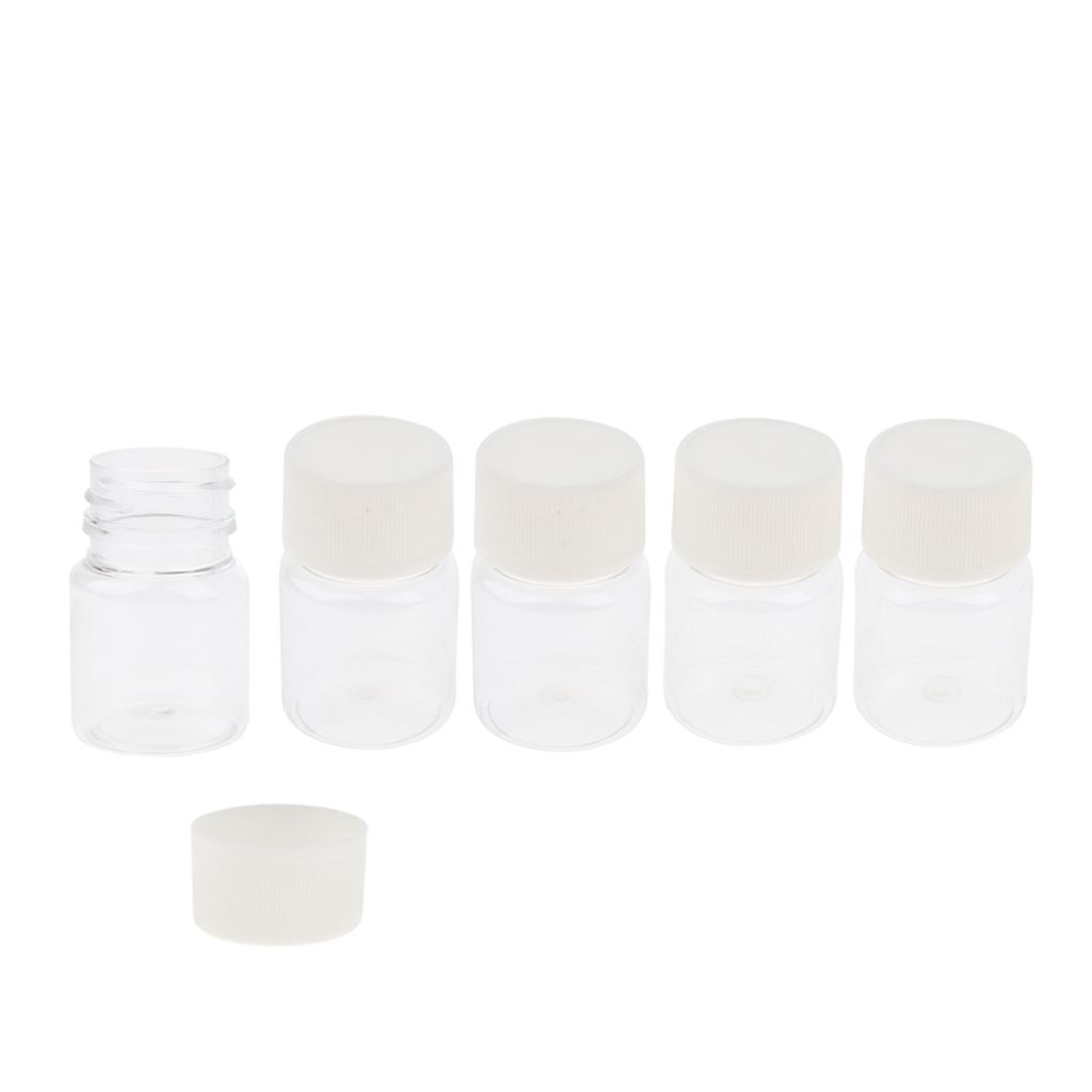 5pcs Mini Lab Bottle Sample Bottle   Jar Container 15ml