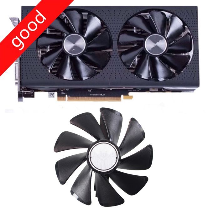 GPU Cooler Replacement Fan For Sapphire NITRO RX480 RX570 4G8G D5