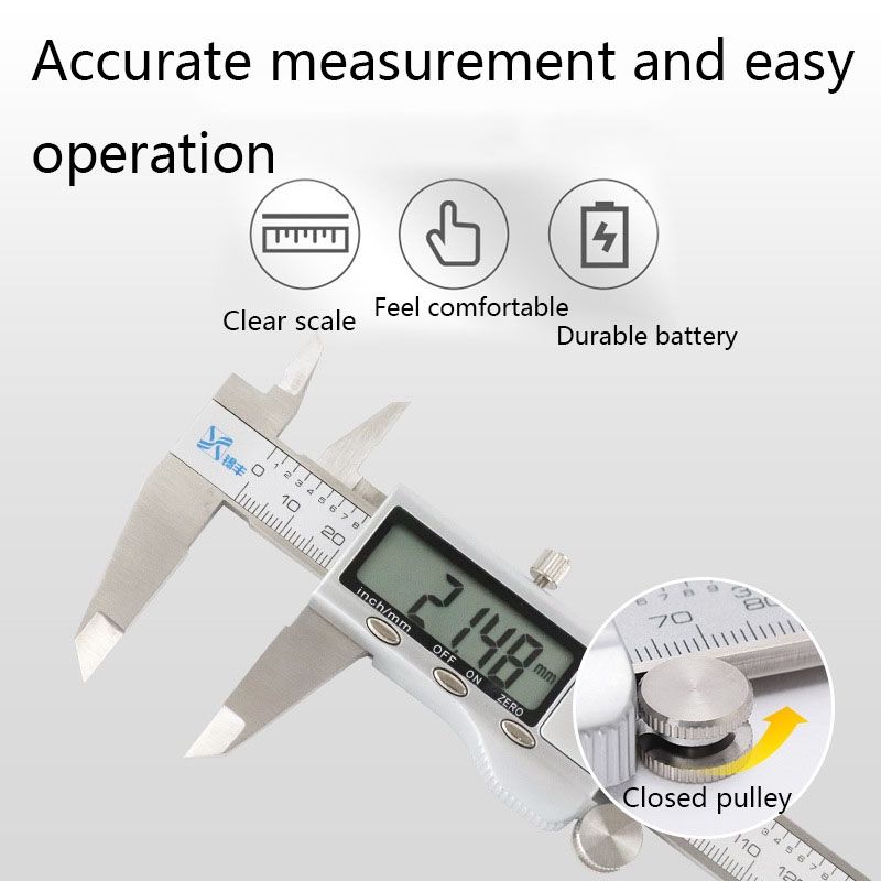 Electronic Vernier Caliper, Specification: 0-200mm