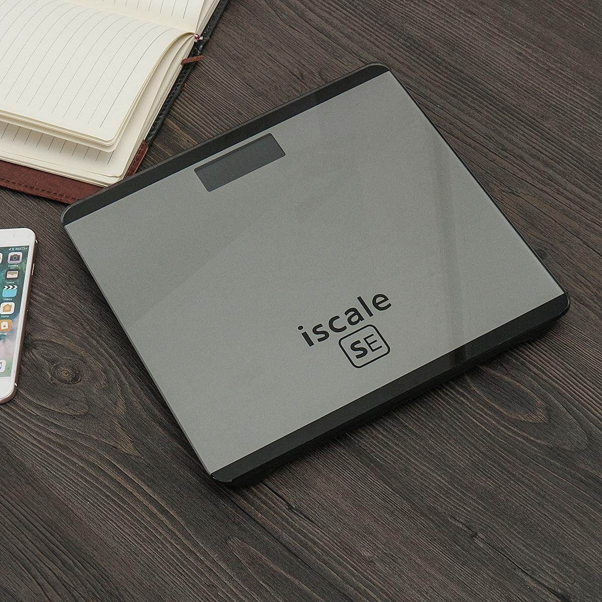 400lb/180kg LCD Electronic Digital Body Weight Scale Bathroom Grey Twilight Grey