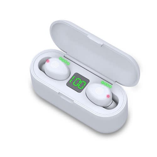 F9 Bluetooth Wireless Earphones Fingerprint Touch With 2000mah Powerbox