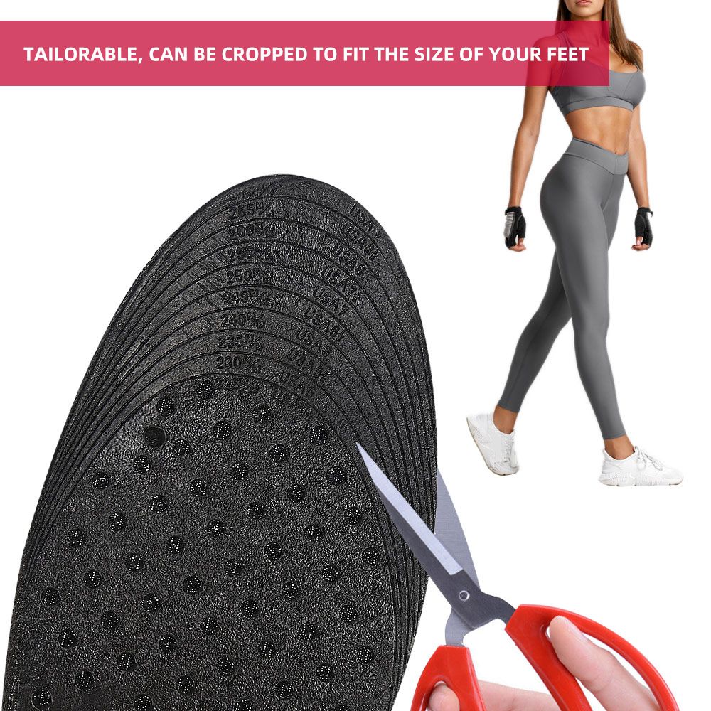 Height Increase Insoles 4-Layer Heel Insert With Air Cushion For Variable