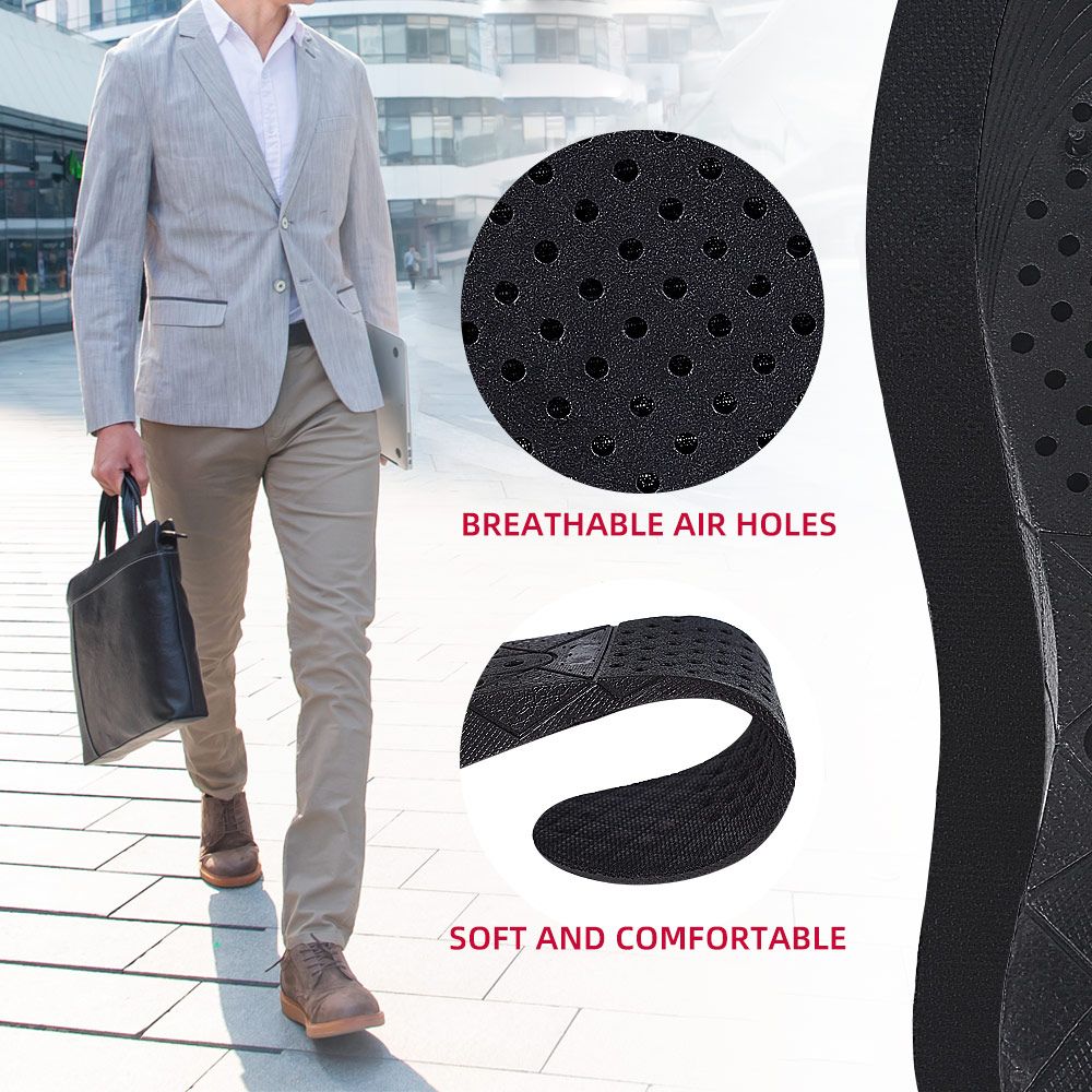 Height Increase Insoles 4-Layer Heel Insert With Air Cushion For Variable