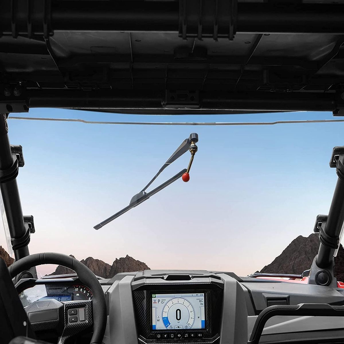 350X400MM Manual UTV Windshield Wiper 15.7 Inch Wiper Kit