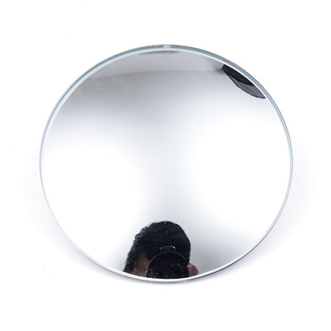 Auto Rearview Mirror HD Borderless Small Circular Blind Spot Silver