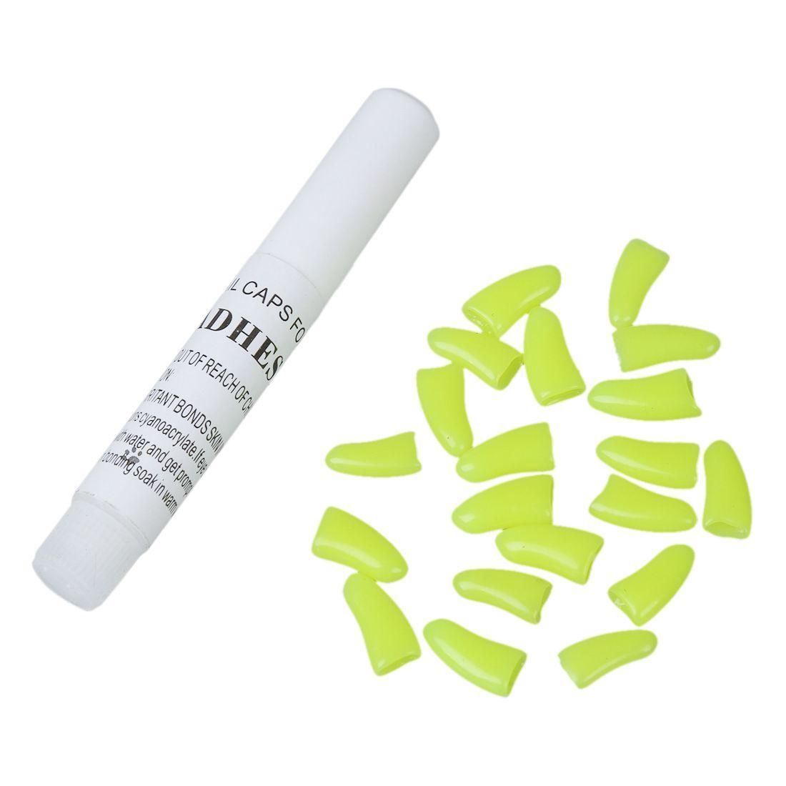 Lemon yellow XL, 20Pcs Soft Pet Paw Claw Control Dog Cat