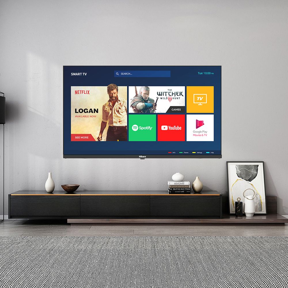 43'' Inch Frameless Android Smart FHD LED TV - Black