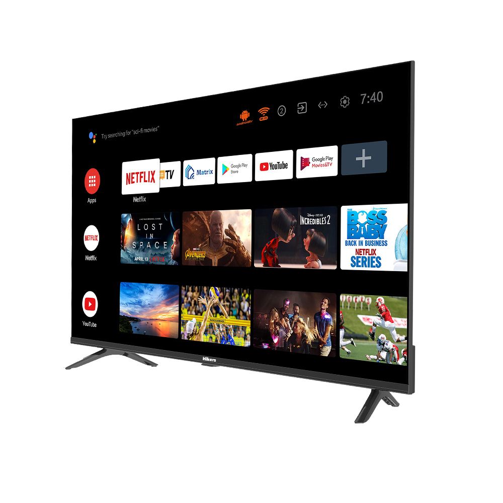 43'' Inch Frameless Android Smart FHD LED TV - Black