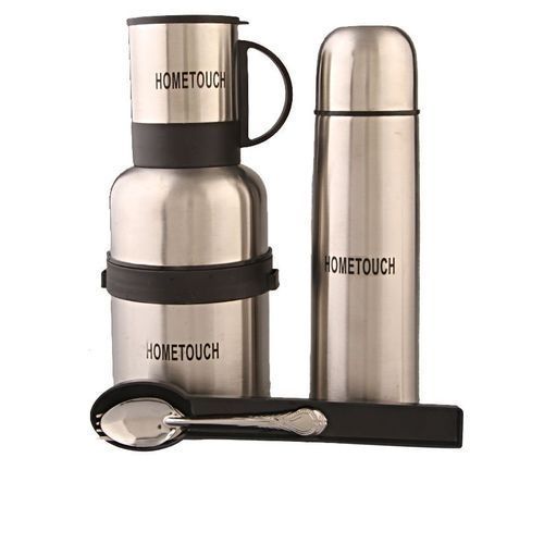 Back To School Stainless Steel 5 In 1 School Lunch Box Set - With Carriage Bag