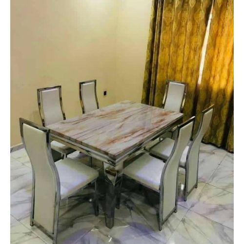 6Seater Marble Top Dinning Set(Color Options)(Lagos,IB,Ogun)