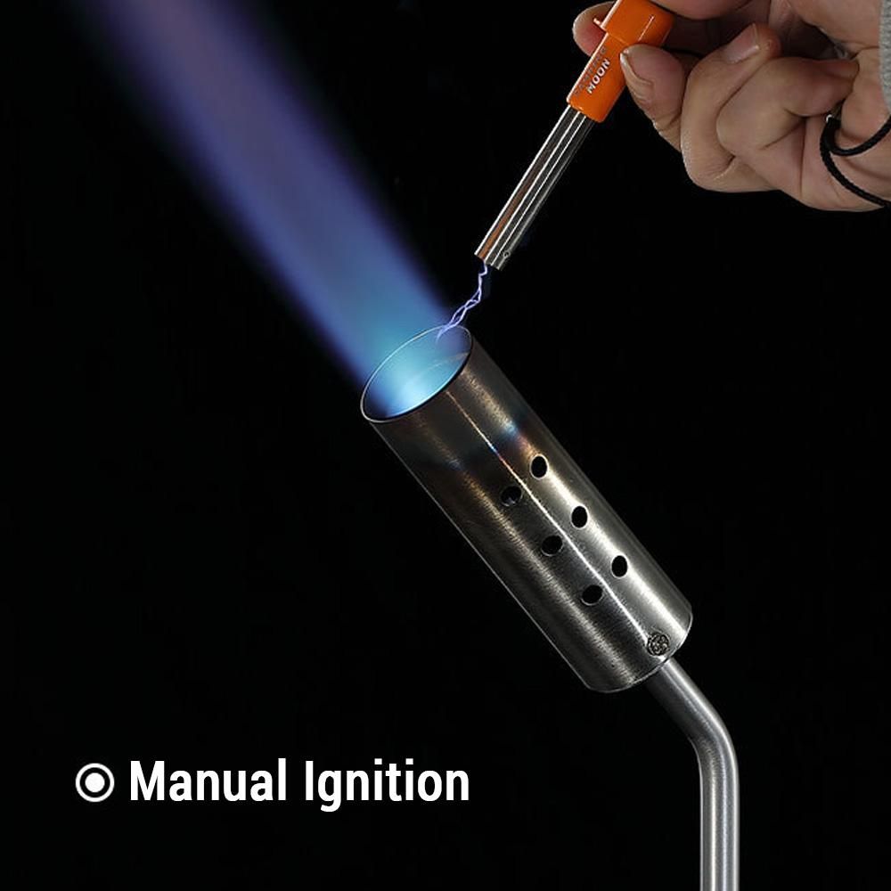 Stainless Steel Flame thrower With Preheating Tube Barbecue Fire Point Carbon Flamethrower