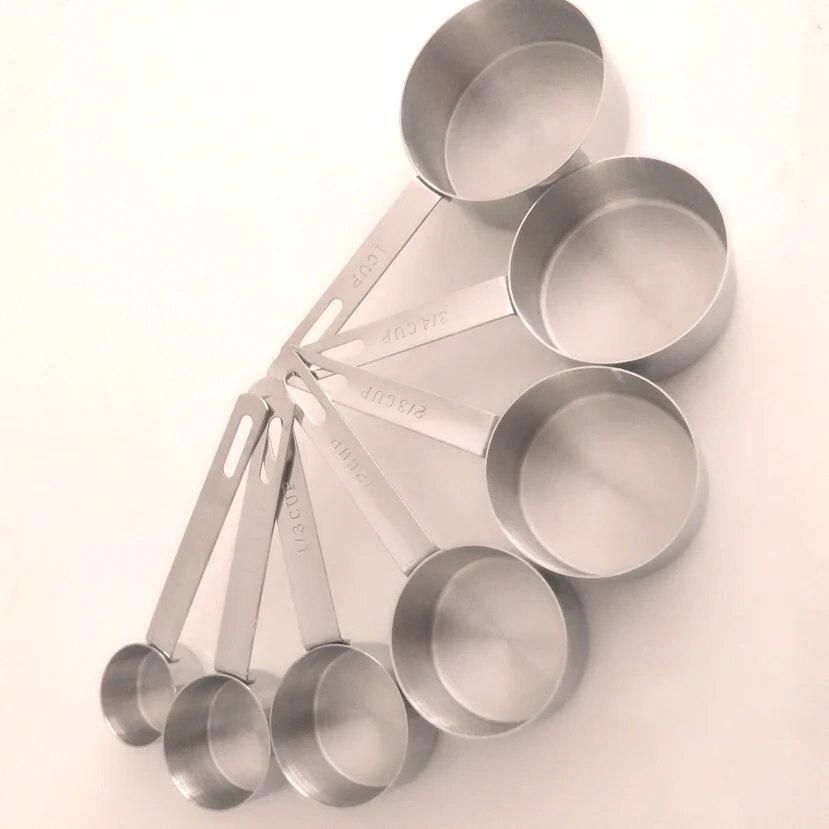 MIUfrance Set of 7 Stainless Steel Measuring Cup Set(91688)