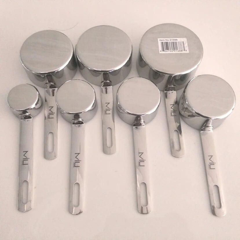 MIUfrance Set of 7 Stainless Steel Measuring Cup Set(91688)
