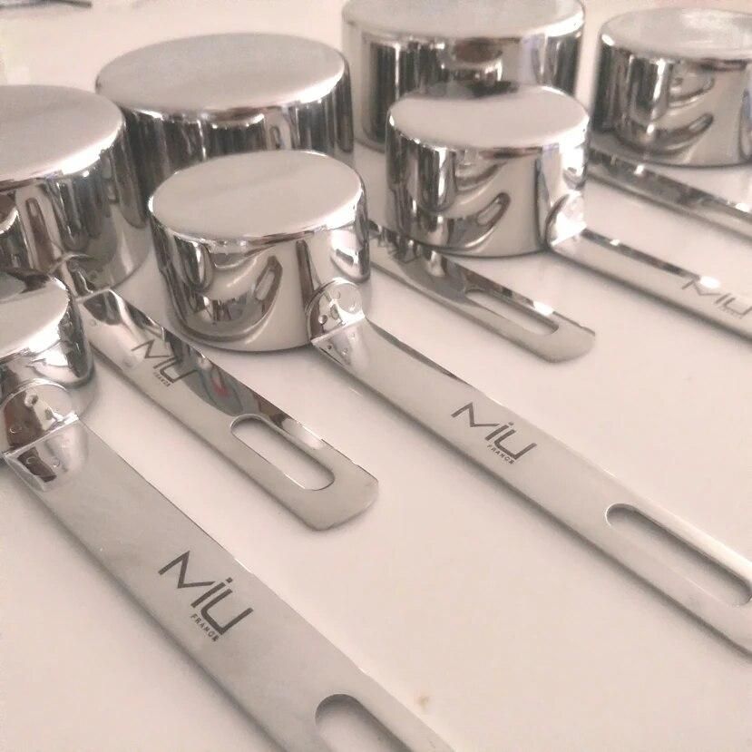 MIUfrance Set of 7 Stainless Steel Measuring Cup Set(91688)