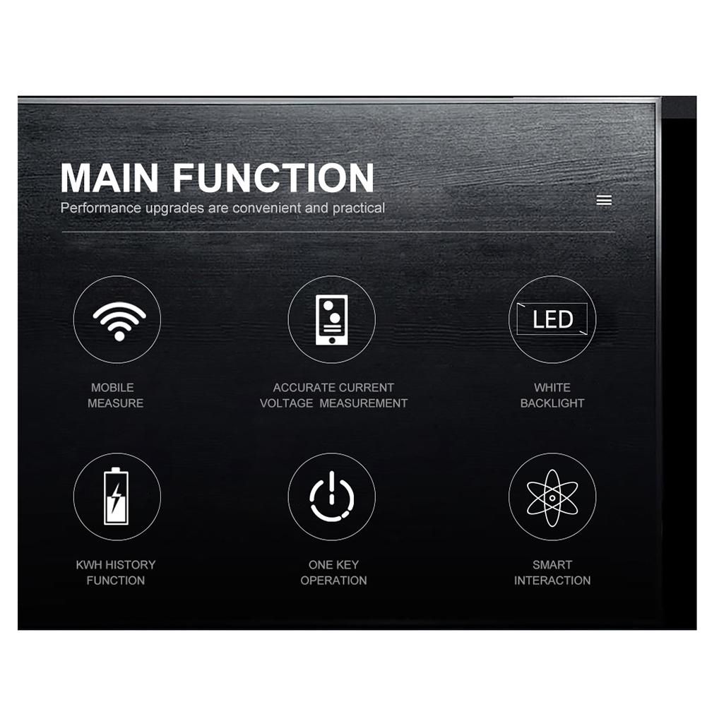 2 Phase 3 Wires 110V+110V 100A Din Rail 18mm Tuya WIFI Smart Energy Meter Power Consumption Monitor KWh Meter Wattmeter