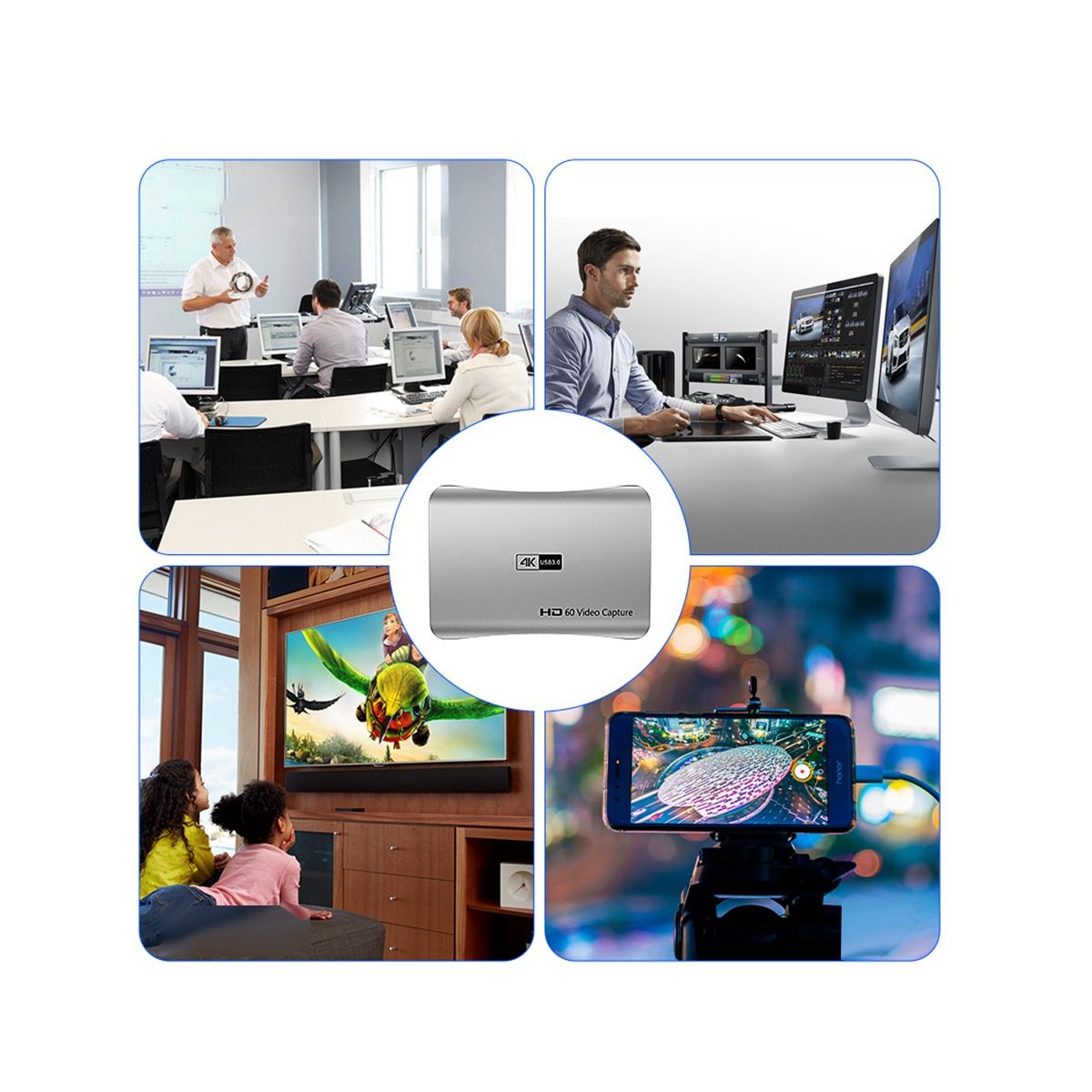 Audio Video Capture Card 1080P 4K 60HZ with Loop Out Capture Card