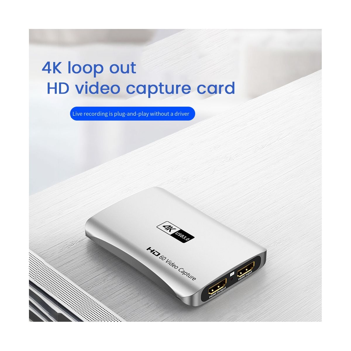 Audio Video Capture Card 1080P 4K 60HZ with Loop Out Capture Card
