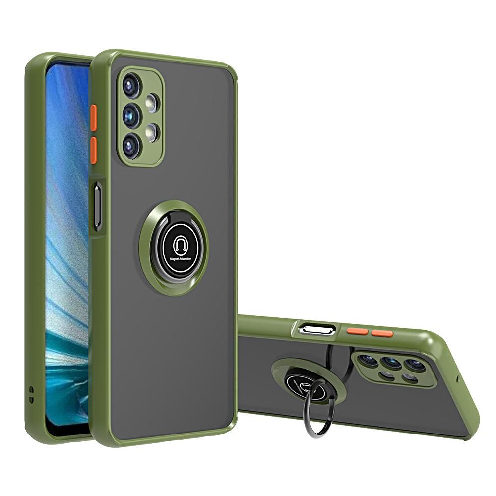 Luxury camera Len protection case coque for Samsung S22 S21 S10 S9 S8 Plus S20 fe A32 A52 A72 A71 note 20 plus ring holder cover