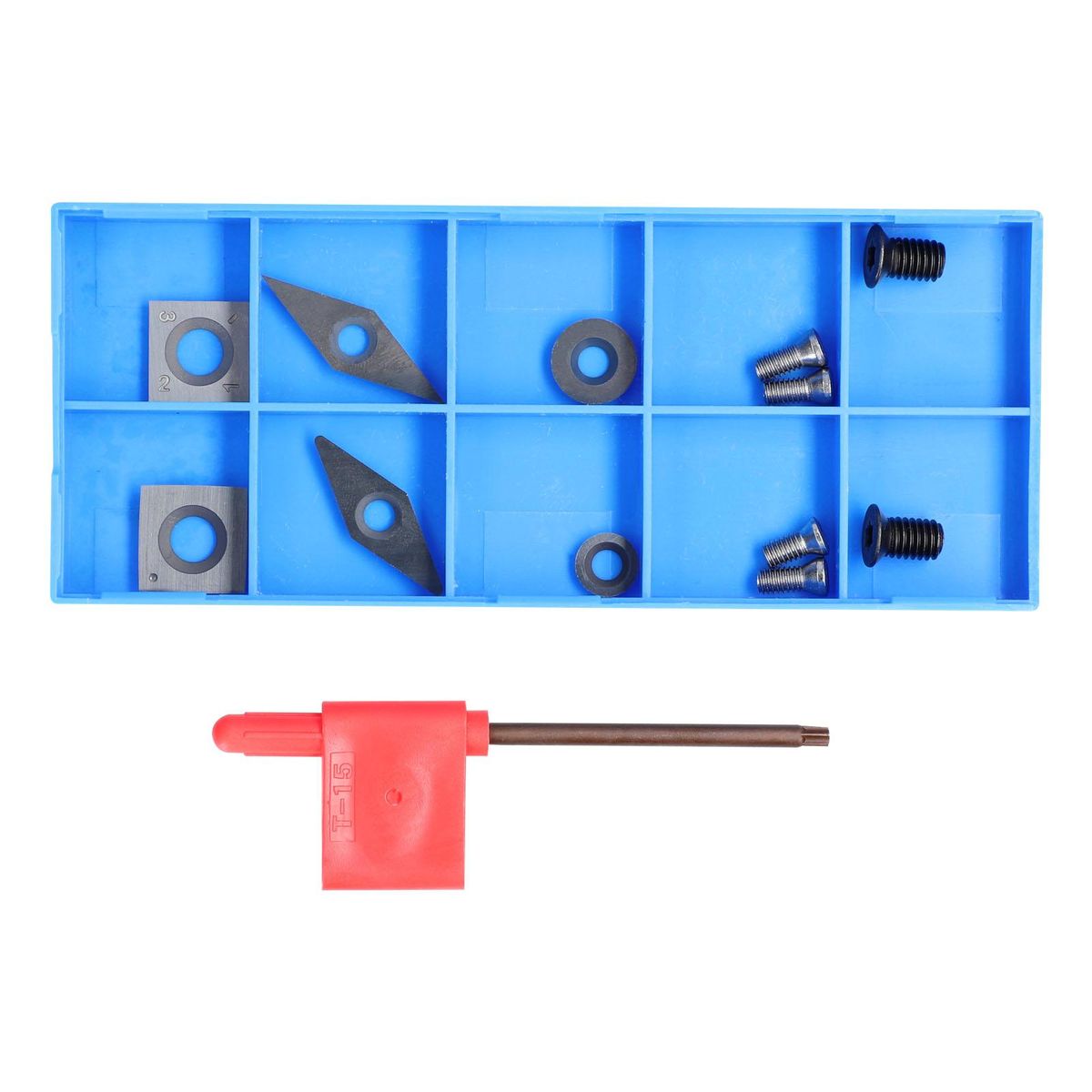 High Hardness Milling Tool Carbide Insert High Efficiency Accessory Quick Cutting Blades Set with Storge Box