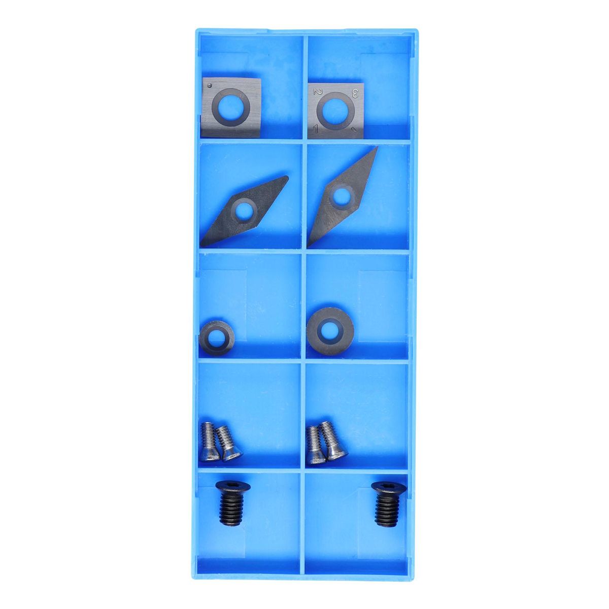 High Hardness Milling Tool Carbide Insert High Efficiency Accessory Quick Cutting Blades Set with Storge Box