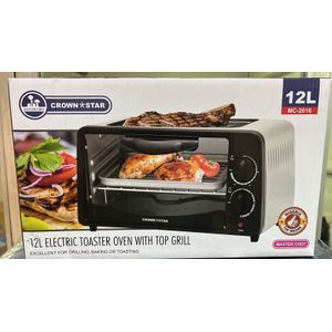 Crown Star Electric Toaster Oven With Grill-12L