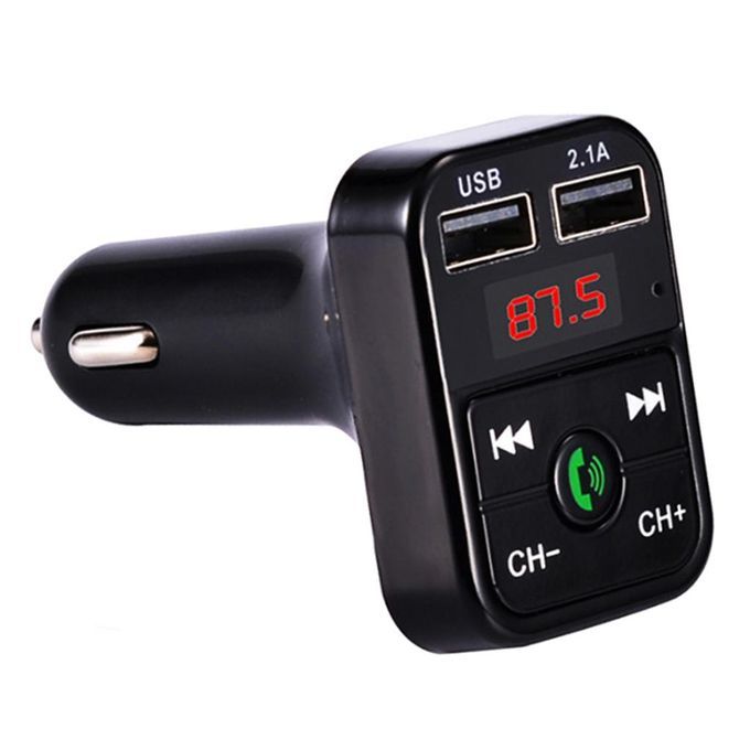 Fm Transmitter  4.1 Wireless Car Usb Charger Mp3 Player Black Black